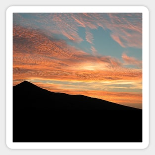 Red Clouds Scenic Sunset Black Hill Landscape Sticker